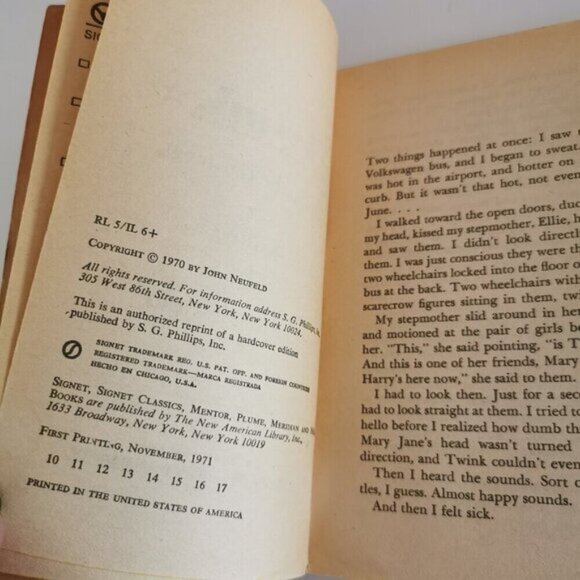 1970s Twink Fiction Novel by John Neufeld Paperback Vintage EX-LIBRARY Americana - Picture 7 of 9